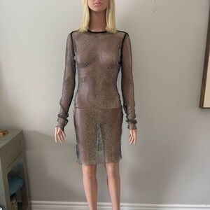 Sheer Black party Dress